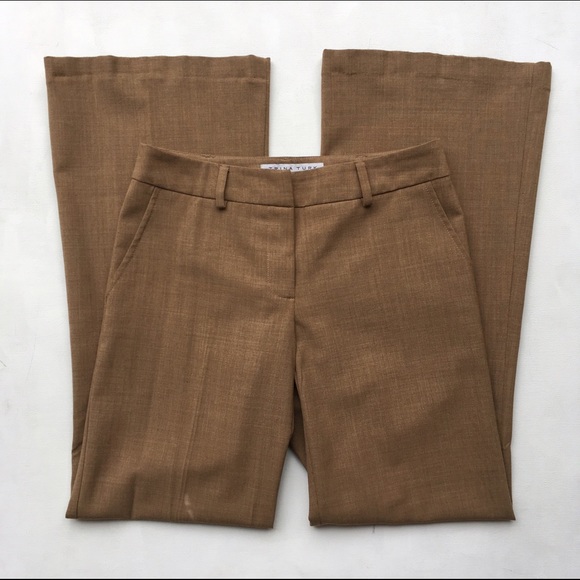 TRINA TURK Camel Tan Trouser Pants, 0-2 - Picture 3 of 5